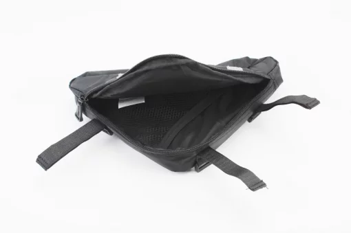 Сумка под раму треугольная 280х220х200мм, крепл. на липучке, влагозащитная, светоотражающие полосы, чёрная, ВЕЛОАКСЕСУАРИ,