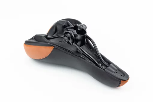 Сиденье MTB 260x150мм, чёрно-коричневое SD-7100, ВЕЛОЗАПЧАСТИНИ, YQ-412256