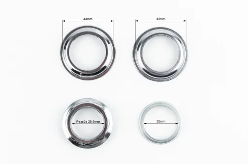 Кермова колонка 1-1/8" (44/28,6x44/30мм) різьбової вилки, напівінтегрована, H128N, ВЕЛОЗАПЧАСТИНИ, YQ-412263