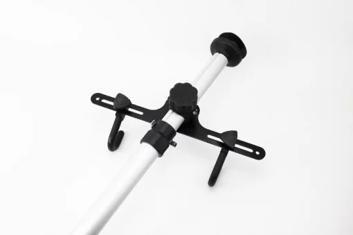 Подставка под 2 велосипеда телескопическая 1,8-3м, регулируемый угол наклона велосипеда, алюминиевая, серая HS-051, ВЕЛОАКСЕСУАРИ,