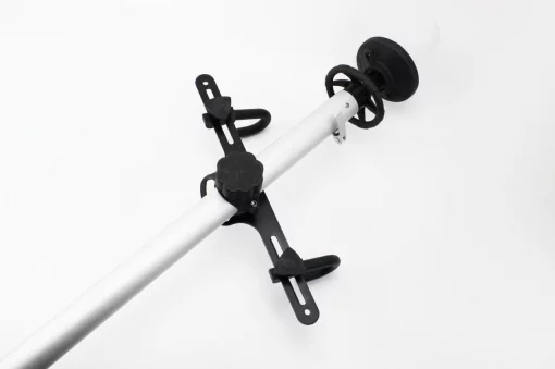 Подставка под 2 велосипеда телескопическая 1,8-3м, регулируемый угол наклона велосипеда, алюминиевая, серая HS-051, ВЕЛОАКСЕСУАРИ,