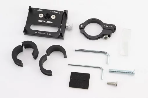 Держатель телефона на руль алюминиевый, ширина 50-100мм регулируемая, чёрный G-85, ВЕЛОАКСЕСУАРИ, YQ-409598