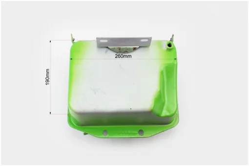 Бак топливный R175A/R180NM, 260x190x165мм, выступ. горловина, отверстие под шланг топливный (возможен незначительный налет),