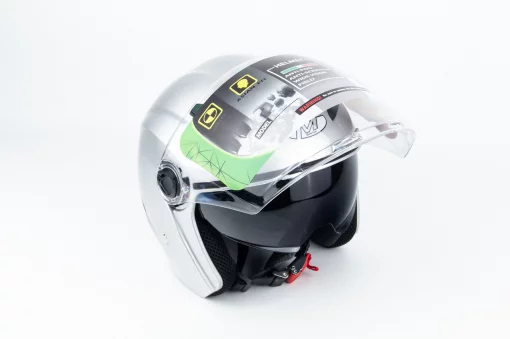 Шлем открытый с очками МТ 606 M, серый, ШОЛОМИ, YQ-360454