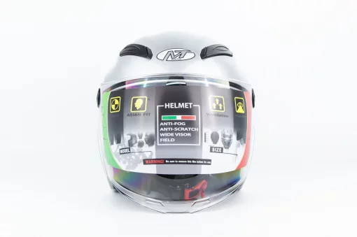 Шлем открытый с очками МТ 606 M, серый, ШОЛОМИ, YQ-360454