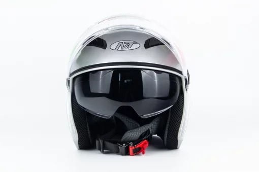 Шлем открытый с очками МТ 606 M, серый, ШОЛОМИ, YQ-360454