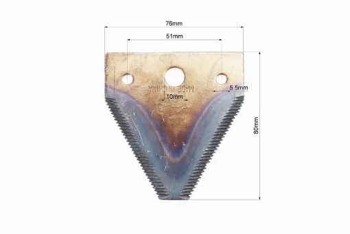 Сегментная косилка-нож "с зубьями", калёный к-кт, НАВІСНЕ, YQ-624500