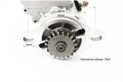 Стартер электрический Z-20, D-82мм R175A/R180NM, новый образец под длинную крышку, под маховик Z-160зубов, D175/180N, YQ-603519