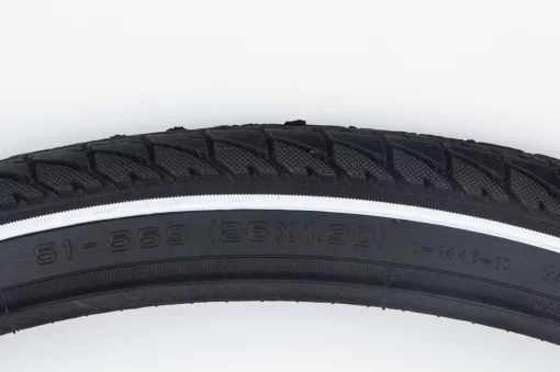 Шина 26"x1,90 (51-559)дорожня з білою смугою SKIP С1446, ВЕЛОШИНИ, YQ-402987