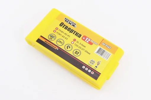 Биты отвёрточные 12шт 1/4" с телескопическим держателем (40-0143), Ручний інструмент, YQ-702056