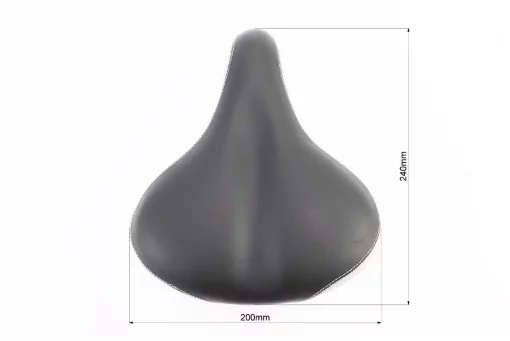 Сиденье ХВЗ 240x200, чёрно-серое GS-608, ВЕЛОЗАПЧАСТИНИ, YQ-403090