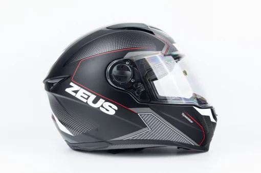 Шлем интеграл ZS-811 SPEEDSTER S (55см), чёрно-красный мат, ШОЛОМИ, YQ-360490