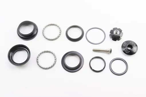 Кермова колонка 1-1/8" (34/28,6x34/30мм) безрізьбової вилки, чорна H846, ВЕЛОЗАПЧАСТИНИ, YQ-403184