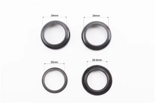 Кермова колонка 1-1/8" (34/28,6x34/30мм) безрізьбової вилки, чорна H846, ВЕЛОЗАПЧАСТИНИ, YQ-403184