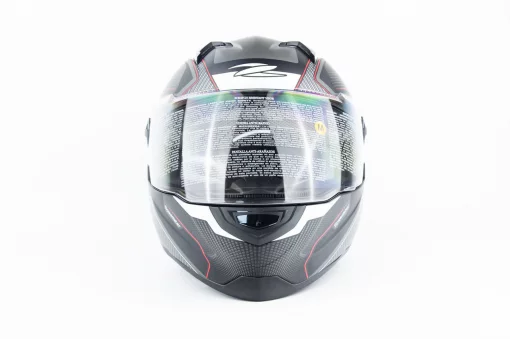 Шлем интеграл ZS-811 SPEEDSTER М (57см), чёрно-красный мат, ШОЛОМИ, YQ-360491