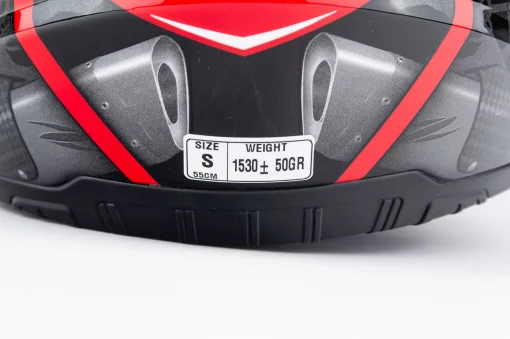 Шлем интеграл ZS-811 ANNIVERSARY S (55см), красный с рисунком AL41, ШОЛОМИ, YQ-360493