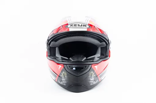 Шлем интеграл ZS-811 ANNIVERSARY М (57см), красный с рисунком AL41, ШОЛОМИ, YQ-360494