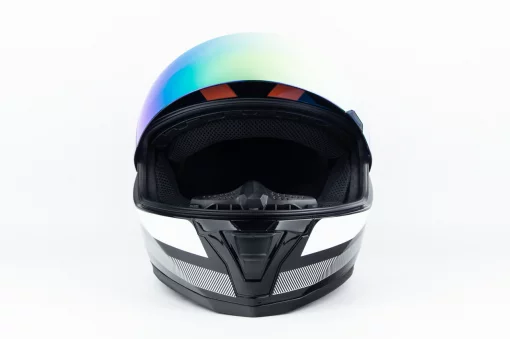 Шлем интеграл HF-126S S (55-56см), чёрно-оранжевый Q257, ШОЛОМИ, YQ-360496