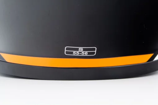 Шлем интеграл HF-126S S (55-56см), чёрно-оранжевый Q257, ШОЛОМИ, YQ-360496