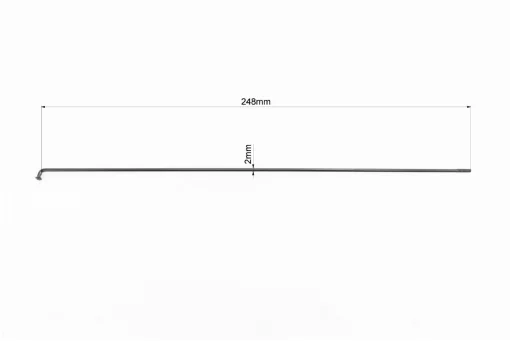 Спица 14Gx248мм (100шт к-кт), чёрная, ВЕЛОЗАПЧАСТИНИ, YQ-403274