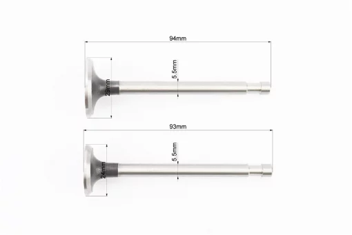 Клапана впускной (H-97; D-32; d-7), выпускной (H-97; D-27; d-7) к-кт 10шт в сборе R175A/R180NM, D175/180N, YQ-603656