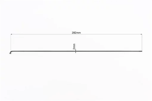 Спица 14Gx282мм (100шт к-кт), чёрная, ВЕЛОЗАПЧАСТИНИ, YQ-403315