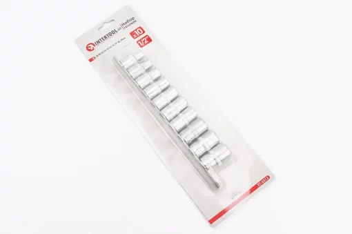 Набор головок торцевых на планке 1/2" 10шт (8/10/12/13/14/15/16/17/18/19мм) (ET-6012), Ручний інструмент, YQ-702185