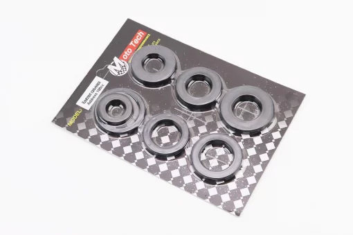 Сальники к-кт 7шт (17x27x6; 20x38x5; 22x38x6; 24x43x6; 25x37x6; 27x40x6; 34x41x4) двигателя, Suzuki AD100, YQ-363021