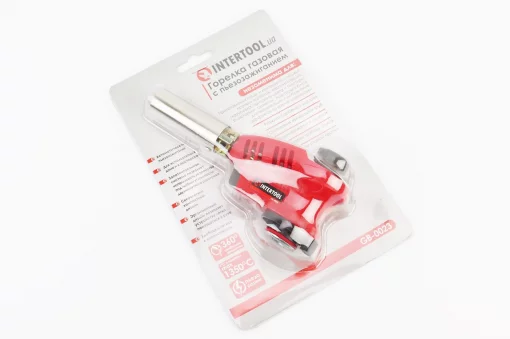 Горелка газовая, пьезозажигание на курке, регулятор, рассекатель пламени (GB-0023), Ручний інструмент, YQ-702254