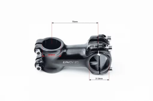 Вынос руля MTB 28,6x31,8х75мм, алюминиевый, чёрный AS-601, ВЕЛОЗАПЧАСТИНИ, YQ-403615