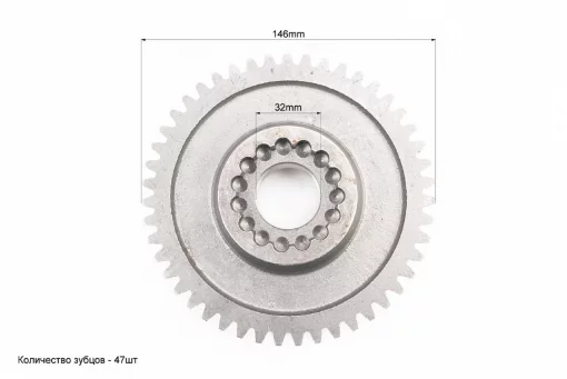 КПП-Шестерня дифференциала ведущая 101-2 Z-47 (возможен налет), M175/195N, YQ-604199