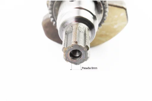 Коленвал 186F (Dшейки-40мм, H-118,0мм) под шлиц+шестерни+подшипник, запрессованный, D178/186F, YQ-602179