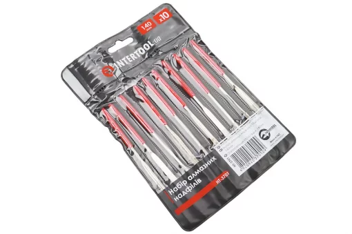 Набор алмазных надфилей 10шт, 140мм (HT-3701), Ручний інструмент, YQ-702369