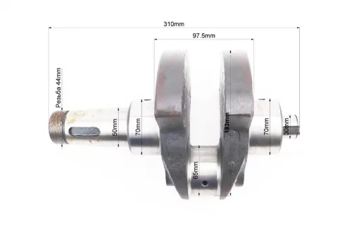 Колінвал ZS1100 (Dцапфи-70мм, Dшийки-65мм, Dцапфи-70мм), D(ZS1100), YQ-610008