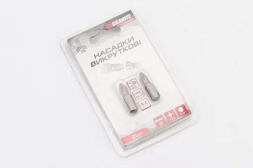 Бита PZ2 25мм 1/4" S2 2шт (10-92-250), Витратні матеріали, YQ-703045