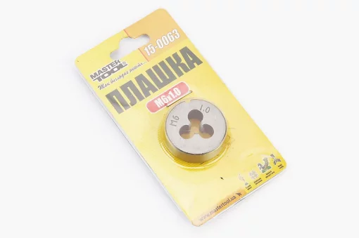 Плашка для нарезания резьбы M6x1,0мм 9XC DIN233 (15-0063), Витратні матеріали, YQ-703053