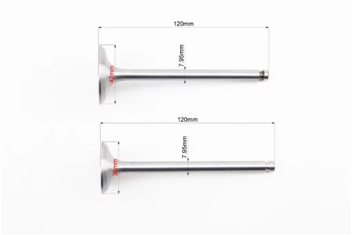 Клапана впускной (H-120; D-42; d-7,95), выпускной (H-120; D-36; d-7,95) к-кт R195NM, D190/195N, YQ-604392