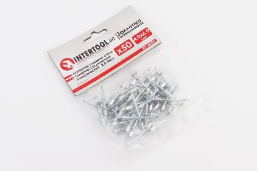 Заклепки алюмінієві 4х6мм, к-кт 50шт (RT-4006), Витратні матеріали, YQ-703123