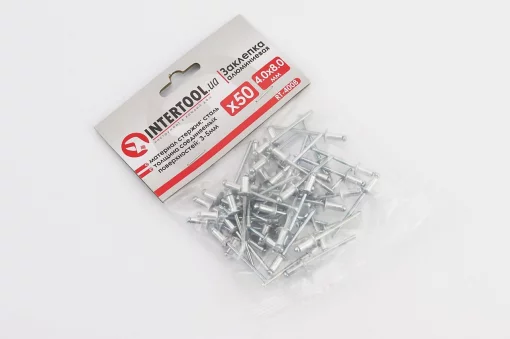 Заклепки алюмінієві 4х8мм, к-кт 50шт (RT-4008), Витратні матеріали, YQ-703124