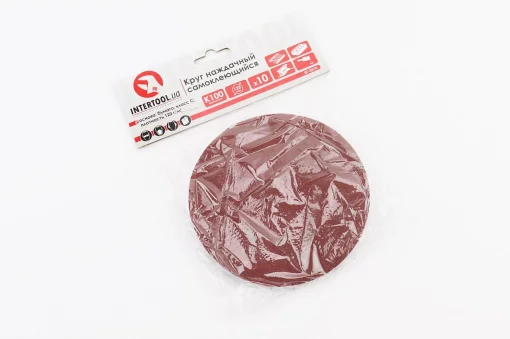 Круг шлифовальный самоклеющийся 125мм, бумага класс C, K100, к-кт 10шт (BT-0510), Витратні матеріали, YQ-703155