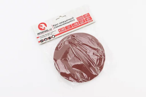 Круг шліфувальний самоклеючий 125мм, папір клас C, K180, к-кт 10шт (BT-0518), Витратні матеріали, YQ-703158