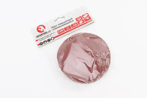 Круг шлифовальный самоклеющийся 125мм, бумага класс C, K400, к-кт 10шт (BT-0540), Витратні матеріали, YQ-703162