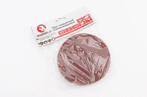 Круг шлифовальный самоклеющийся 125мм, бумага класс E, K60, к-кт 10шт (BT-0556), Витратні матеріали, YQ-703164