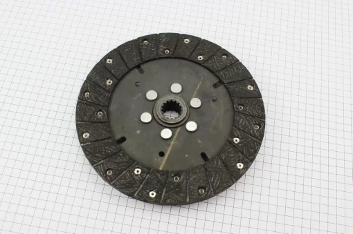 Диск сцепления, D-228мм, d-25мм, Z-15 к однодисковой корзине Jinma 200/204/240/244 (JY250.21.011), Jinma, YQ-620055