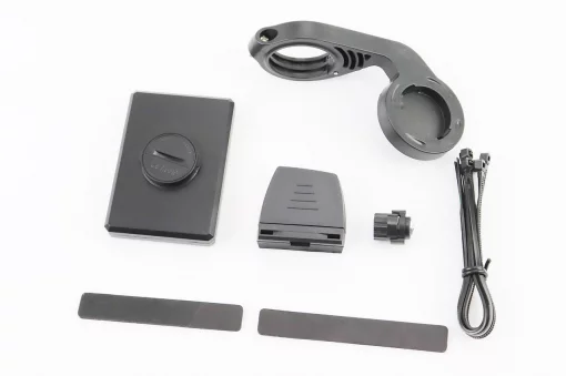 Велокомпьютер 19-функций, беспроводной, 2,8" дисплей с сенсорными кнопками управления, влагозащитный, чёрный (без батареек),