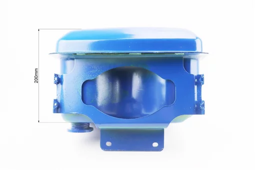 Бак топливный R195NM, 260x230x200мм, потайная горловина, отверстие под кран топливный, синий, D190/195N, YQ-624031