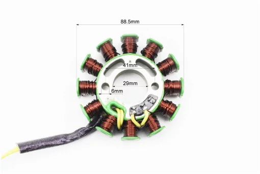 Статор магнето (генератора) (12 котушок роз'єм "тато 2+1") висота 25мм, 125-150сс 4Т, YQ-310285
