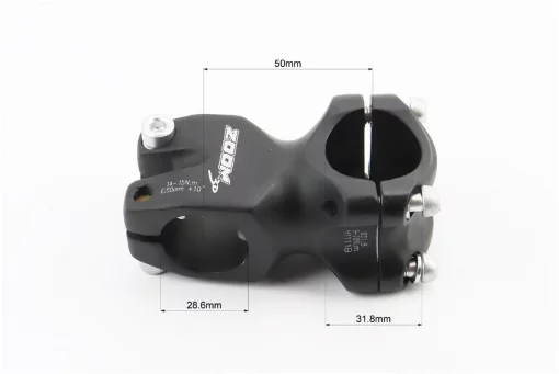 Вынос руля MTB 28,6x31,8х50мм, алюминиевый, чёрный TDS-D365-8, ВЕЛОЗАПЧАСТИНИ, YQ-406681