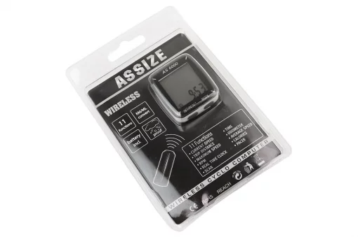 Велокомпьютер 11-функций, беспроводной, бело-чёрный AS-6000 (без батареек), ВЕЛОАКСЕСУАРИ, YQ-409762