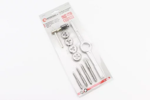 Набор плашек и метчиков с держателями М4x0,7/М5x0,8/М6x1,0/М8x1,25 (SD-8025), Витратні матеріали, YQ-703175